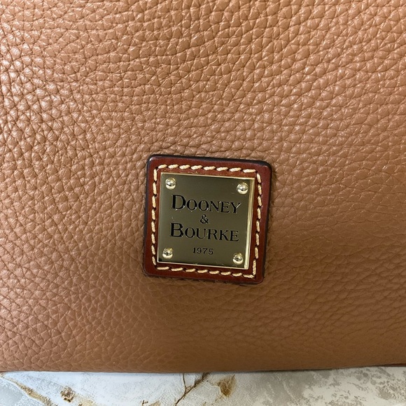 Dooney & Bourke Light Brown Pebbled Leather Crossbody Bag - Picture 12 of 12